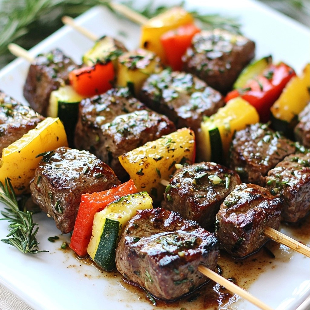 Savory Keto Garlic Butter Beef Skewers Recipe Delight