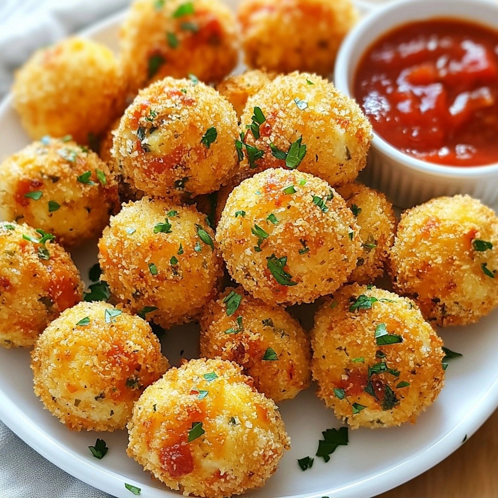 Crispy Keto Herb Cheese Balls Easy Low-Carb Snack