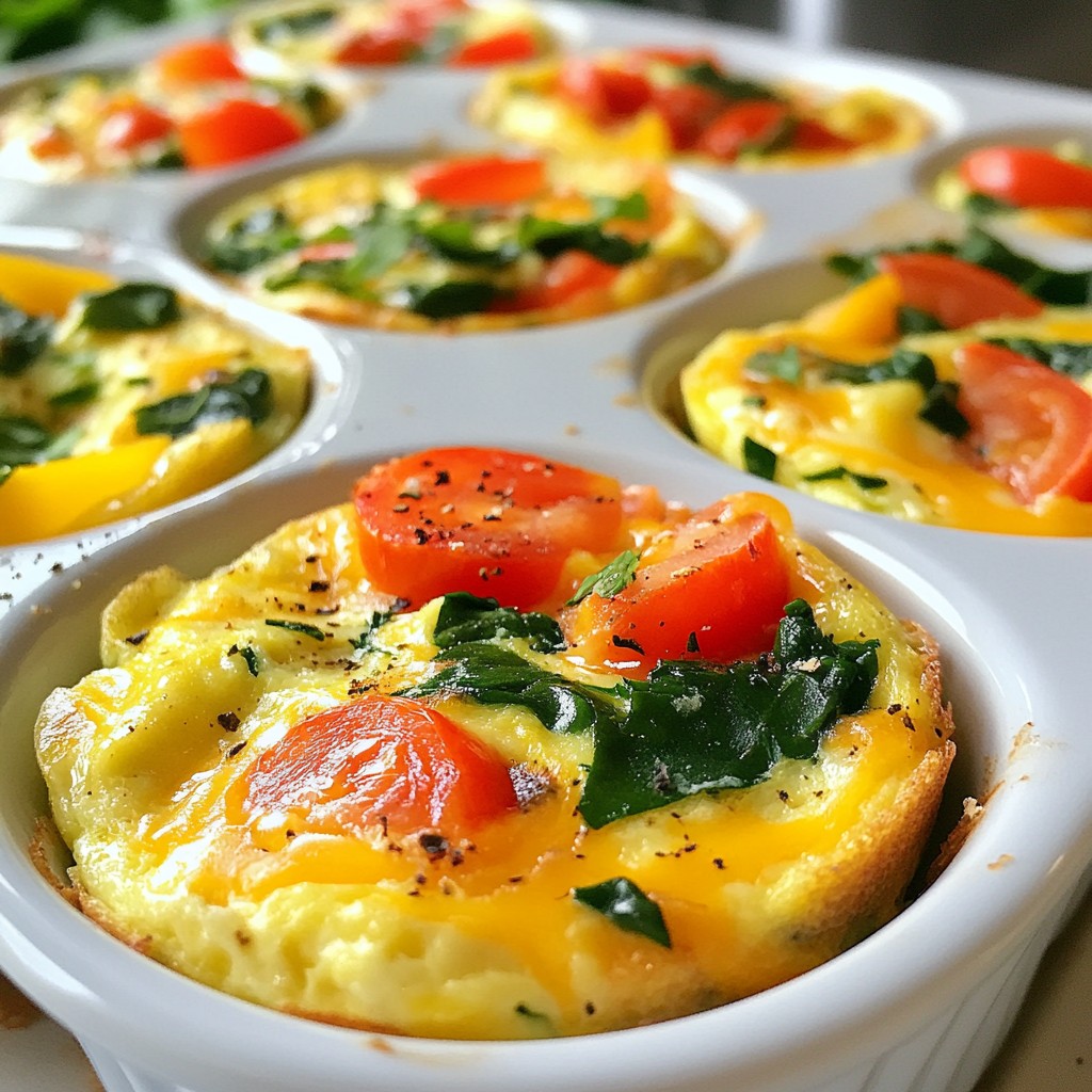 Low-Carb Veggie Omelet Muffins Easy and Healthy Recipe