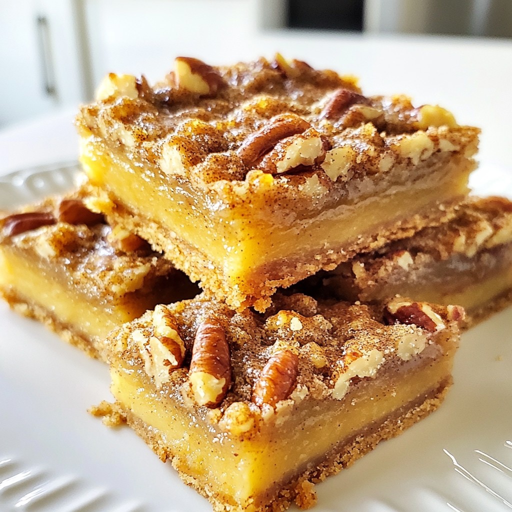 Crunchy Sugar-Free Cinnamon Pecan Bars Delightful Treat