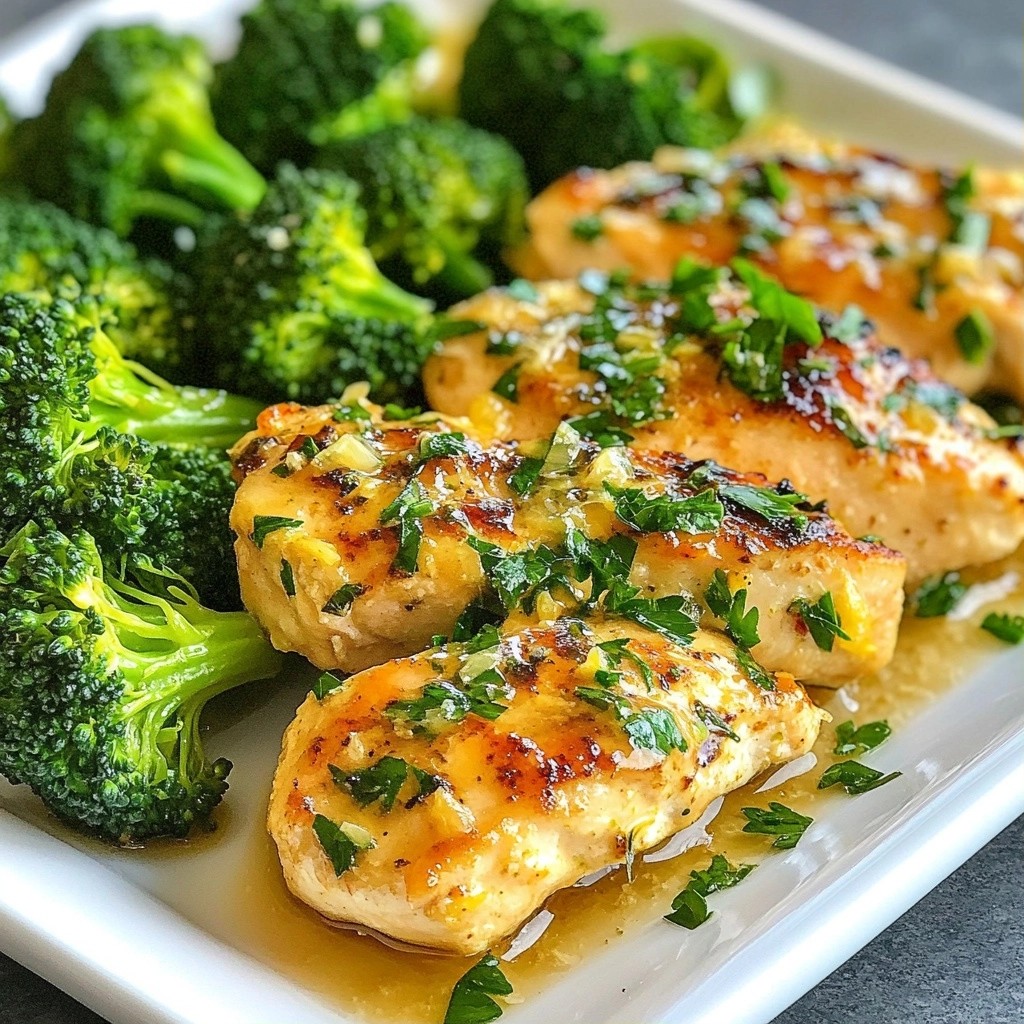 Sizzling Keto Lemon Garlic Chicken and Broccoli Delight