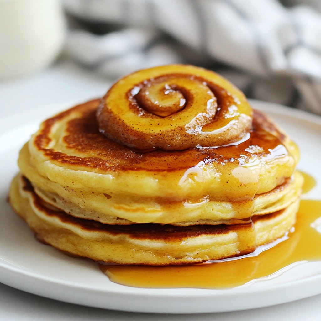 Fluffy Keto Cinnamon Roll Pancakes Easy and Delicious