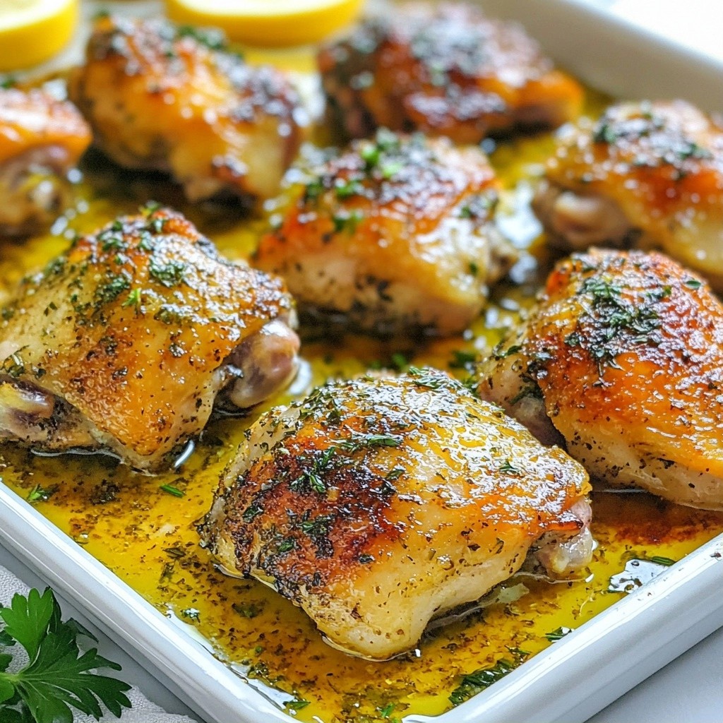 Savory Keto Herb Roasted Chicken Thighs Recipe