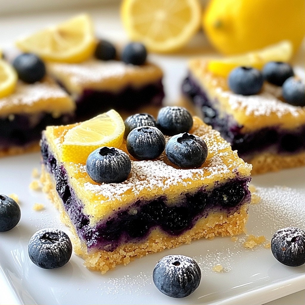 Sugar-Free Blueberry Lemon Bars Simple and Delicious