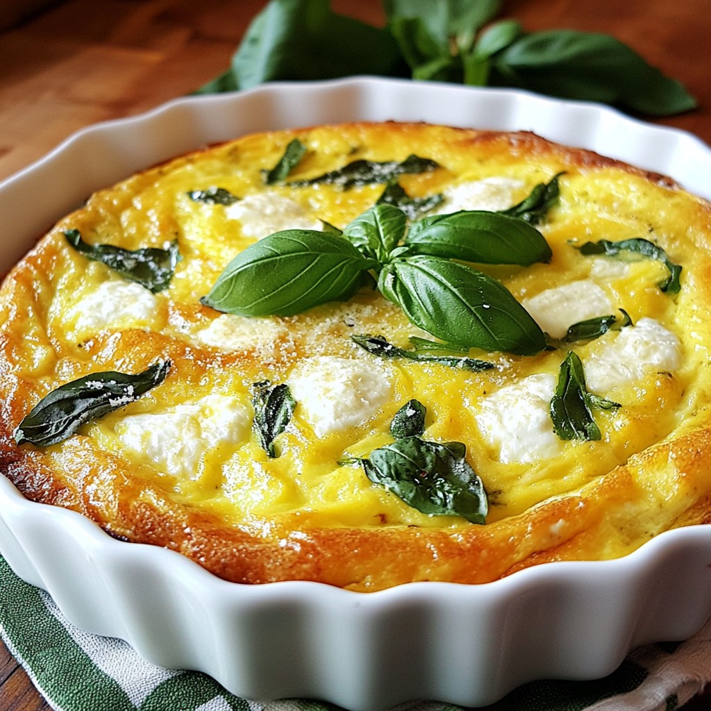 Keto Spinach Ricotta Breakfast Frittata Delight