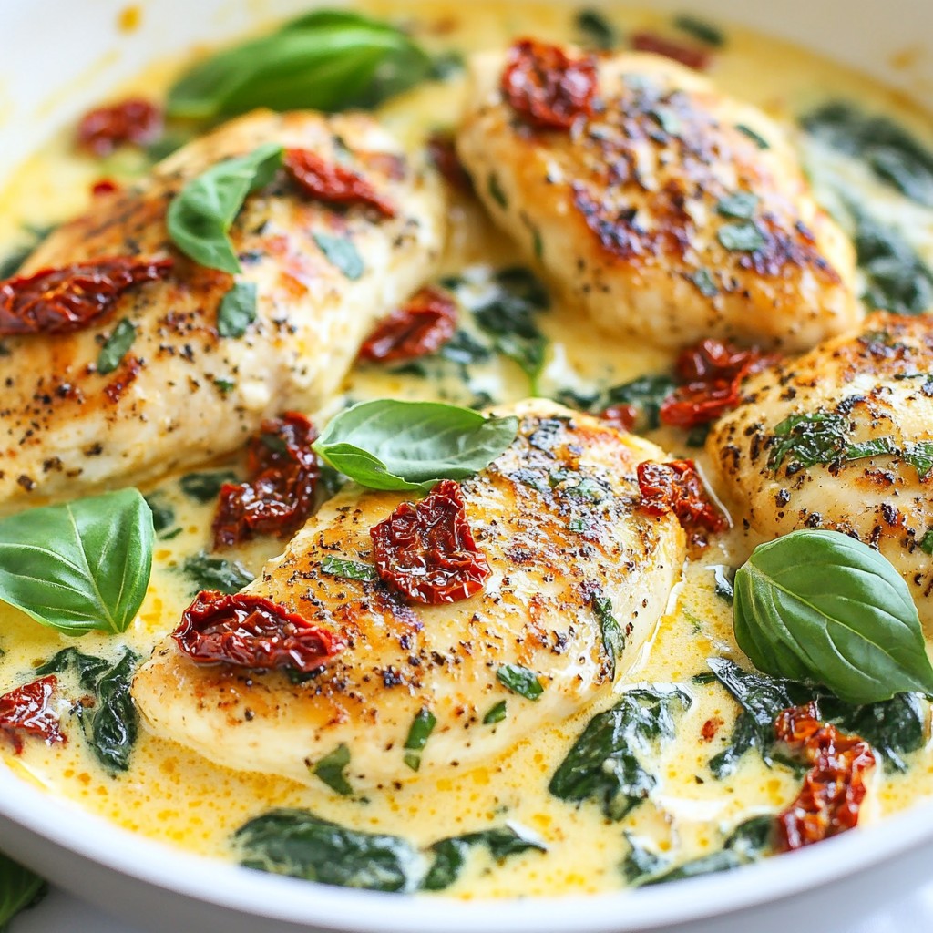 Savory Keto Sun-Dried Tomato Chicken Skillet Recipe