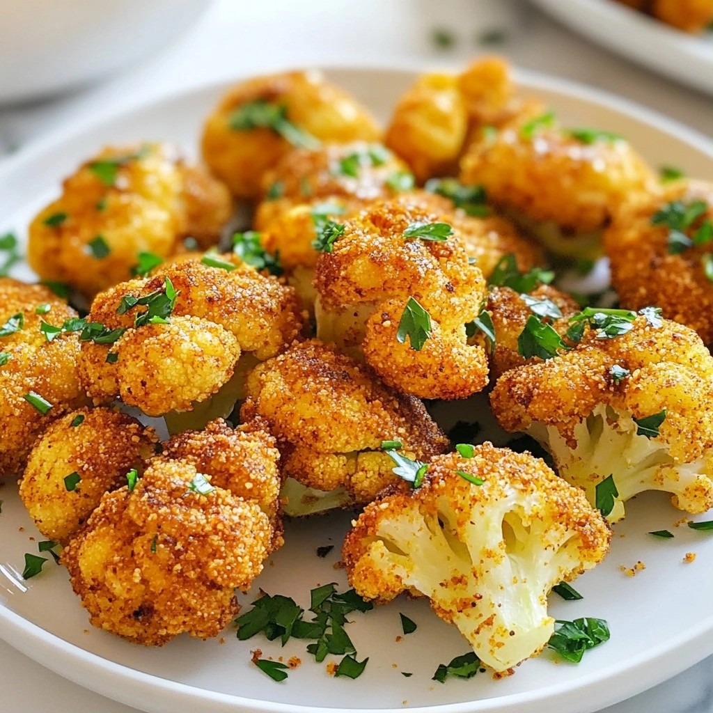 Crunchy Keto Spiced Cauliflower Poppers Recipe