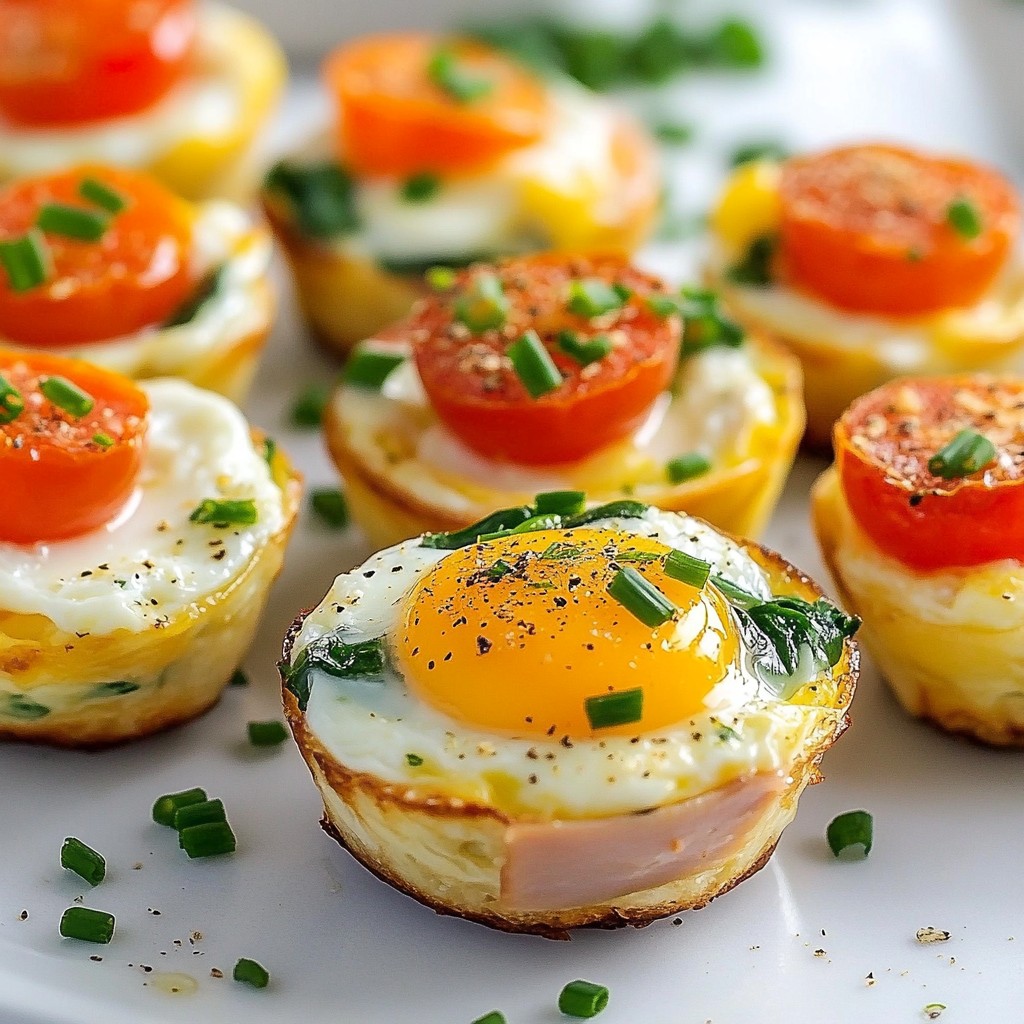 Savory Keto Turkey Ham Egg Cups Easy Breakfast Recipe