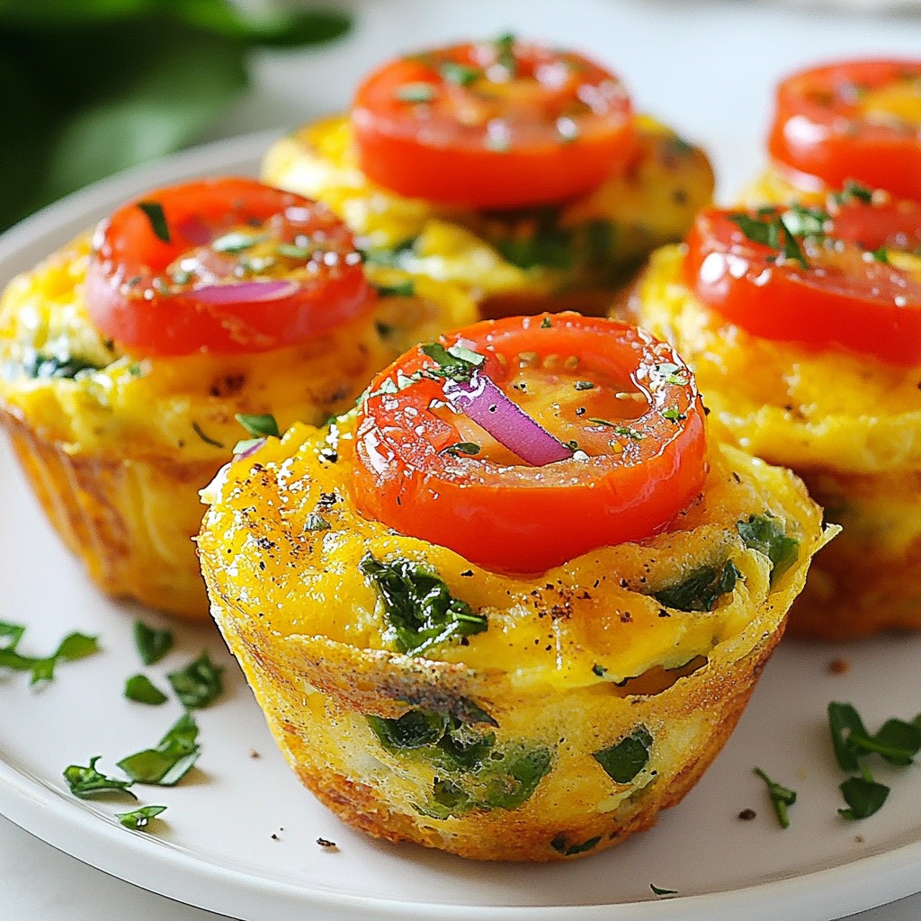Low-Carb Veggie Omelet Muffins Easy and Tasty Snack
