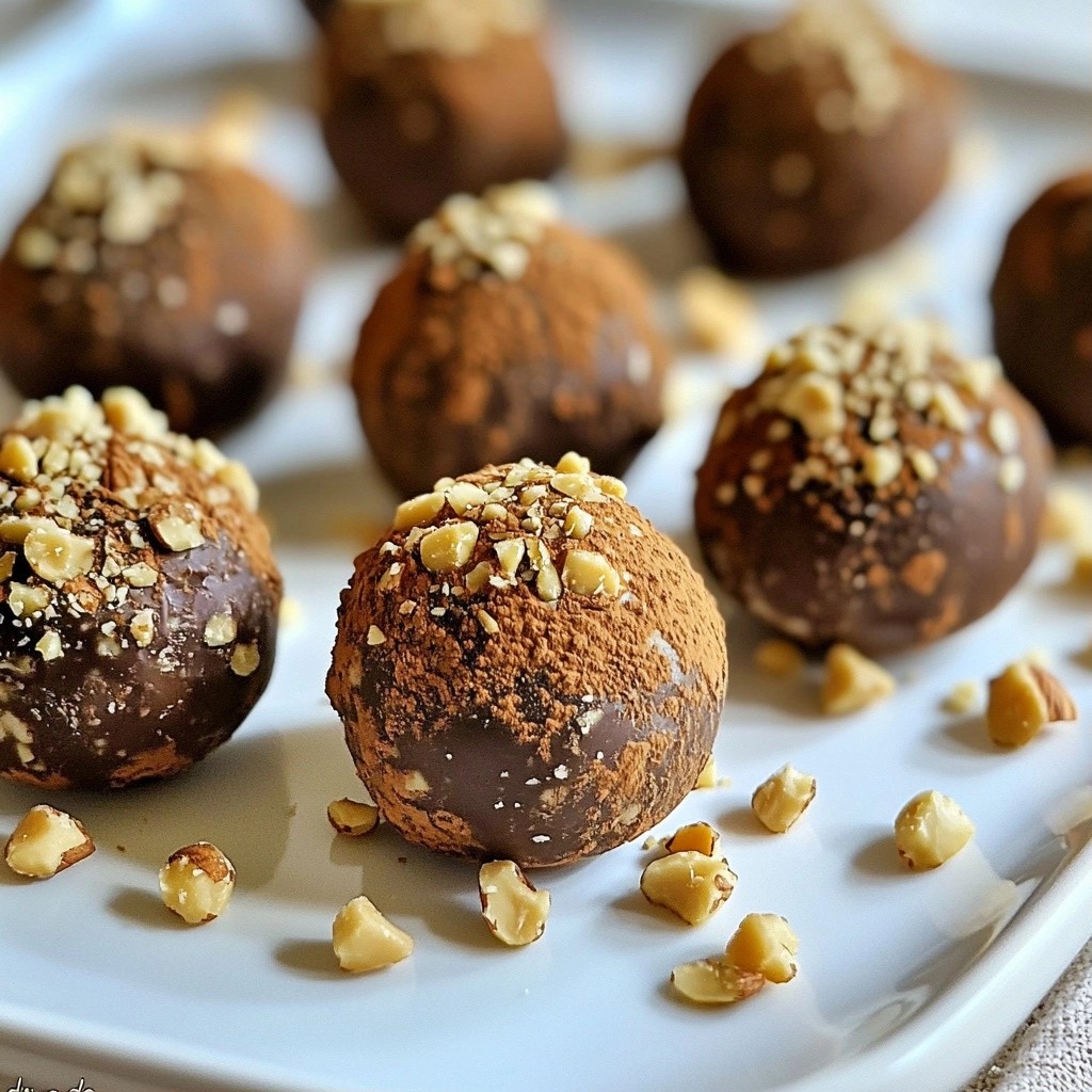 Sugar-Free Low-Carb Hazelnut Chocolate Truffle Bites