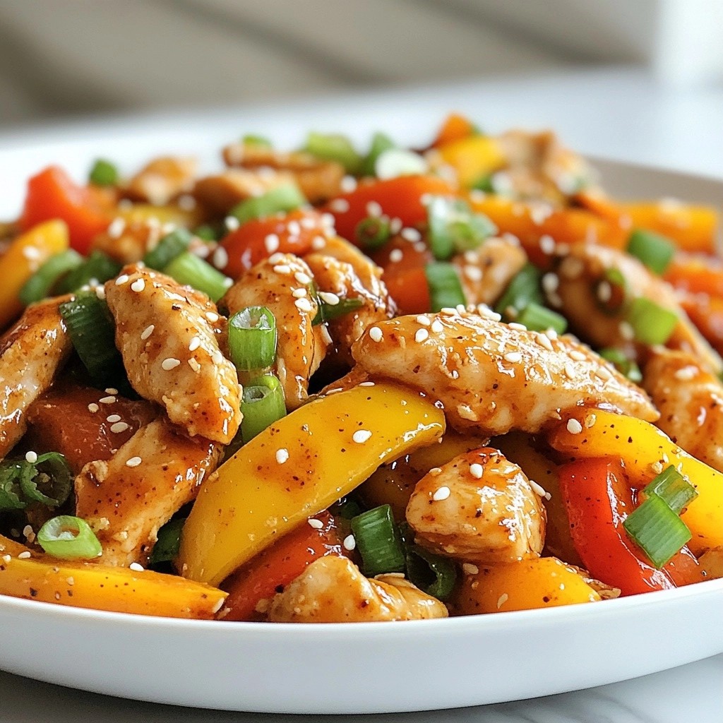 Spicy Keto Chicken and Bell Pepper Stir-Fry Recipe