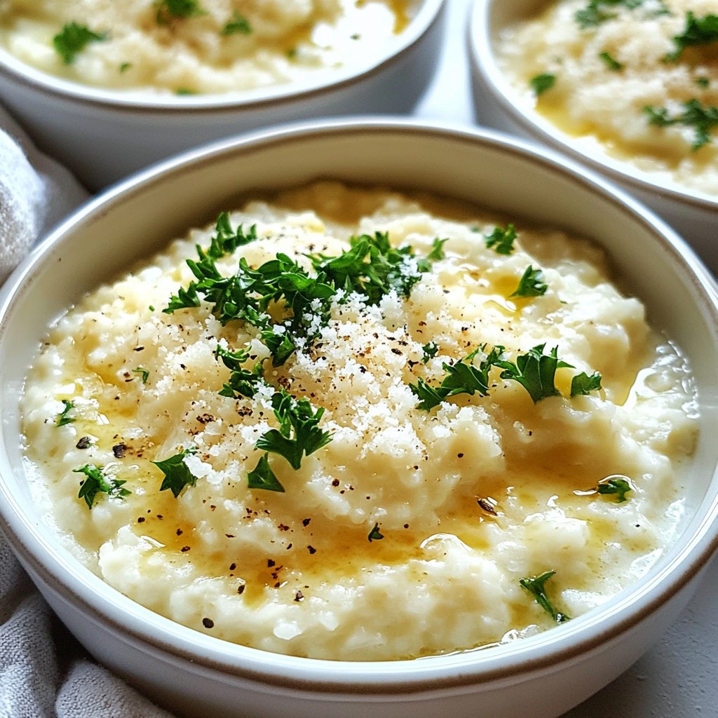 Creamy Keto Cauliflower Rice Risotto Easy Recipe
